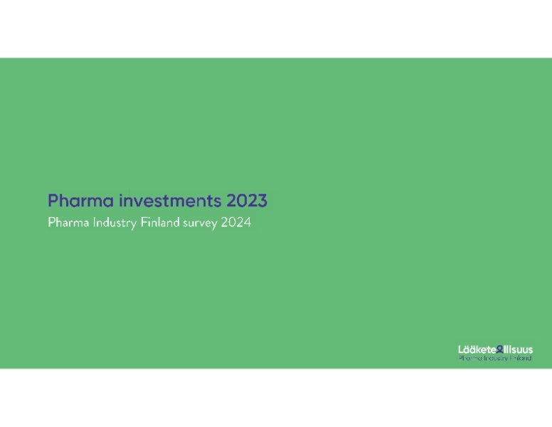 Pharma Industry Investments 2023